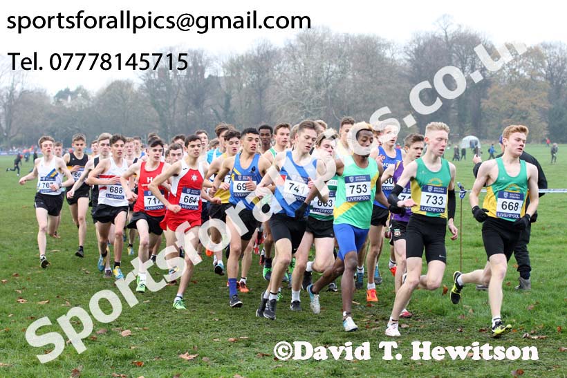 Mens under-17 British Athletics Liverpool Cross Challenge, Sefton Park, Liverpool. Photo:  David T. Hewitson/Sports for All Pics